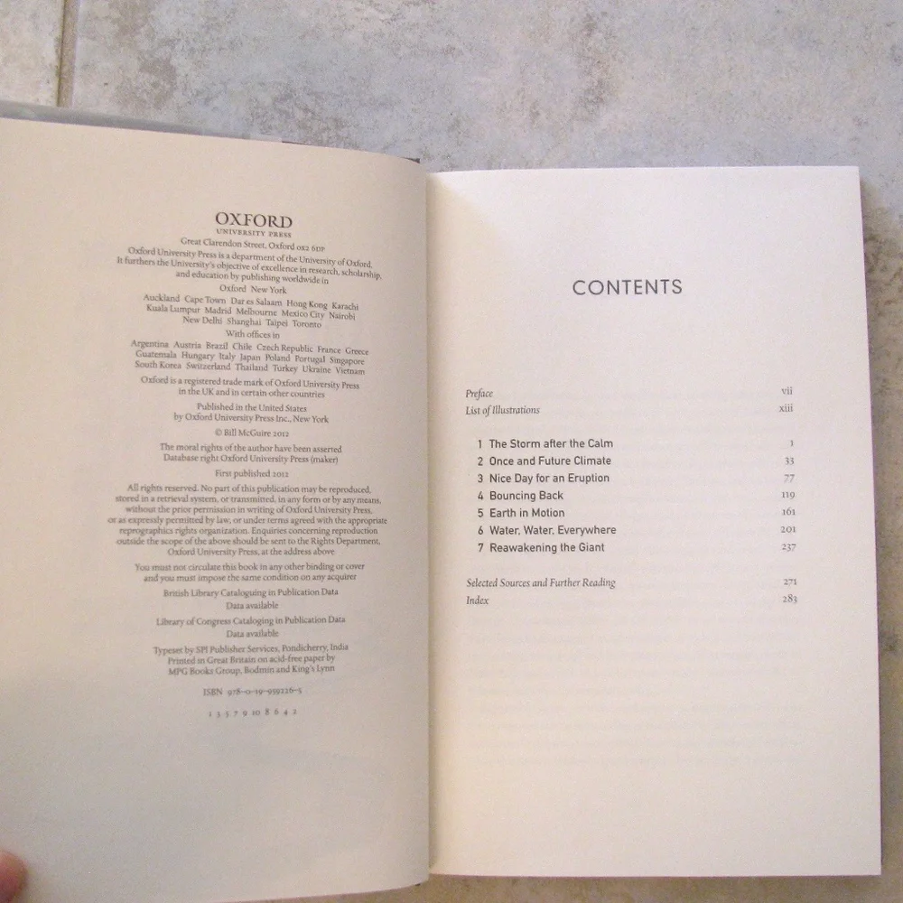 Waking The Giant by Bill McGuire Changing Climate Hardcover Book Home Library
